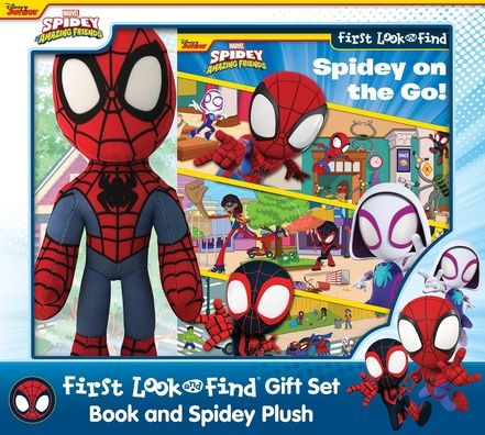 Spidey on the Go! First Look and Find Book Box and Plush Gift Set