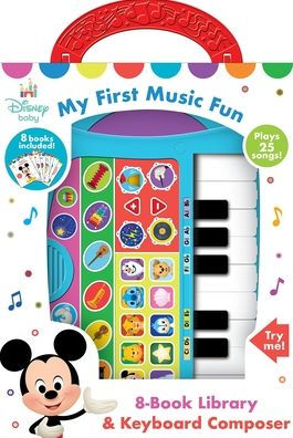 Disney Baby: My First Music Fun 8-Book Library and Keyboard Composer Sound Book Set