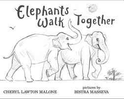 Elephants Walk Together