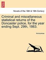 Criminal and miscellaneous statistical returns of the Doncaster police, for the year ending Sept. 29th, 1863.